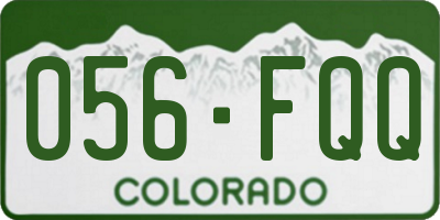 CO license plate 056FQQ