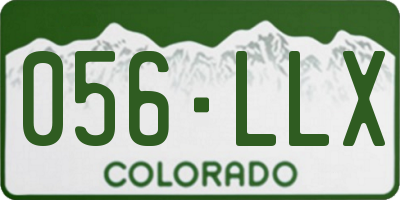CO license plate 056LLX