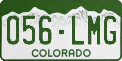 CO license plate 056LMG