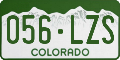 CO license plate 056LZS