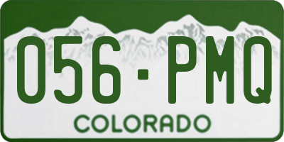 CO license plate 056PMQ
