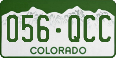 CO license plate 056QCC