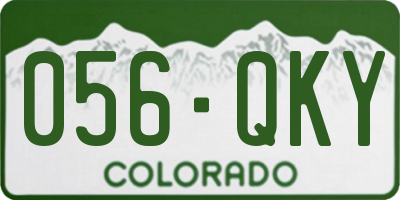 CO license plate 056QKY