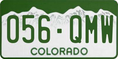 CO license plate 056QMW