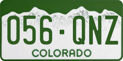 CO license plate 056QNZ