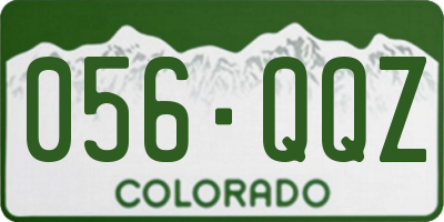 CO license plate 056QQZ