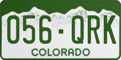 CO license plate 056QRK
