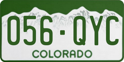 CO license plate 056QYC
