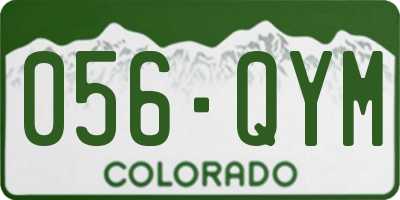 CO license plate 056QYM