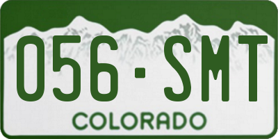 CO license plate 056SMT