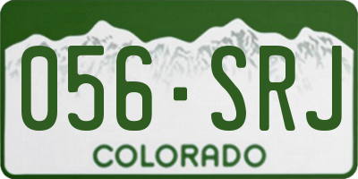 CO license plate 056SRJ