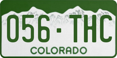 CO license plate 056THC