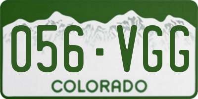 CO license plate 056VGG