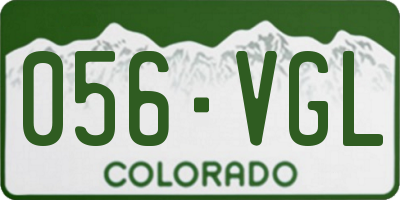 CO license plate 056VGL