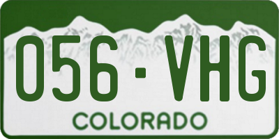 CO license plate 056VHG