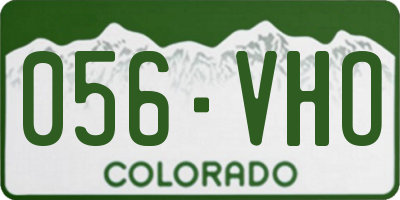 CO license plate 056VHO