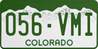 CO license plate 056VMI
