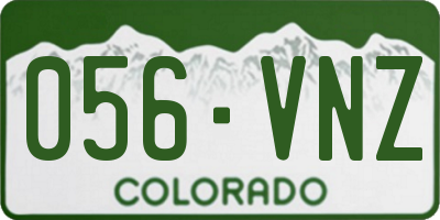 CO license plate 056VNZ