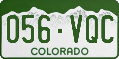 CO license plate 056VQC
