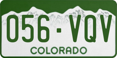 CO license plate 056VQV