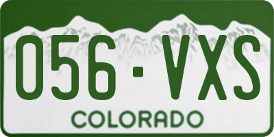 CO license plate 056VXS
