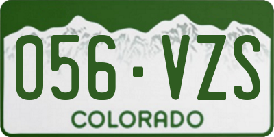 CO license plate 056VZS