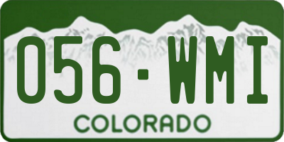 CO license plate 056WMI
