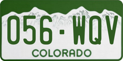 CO license plate 056WQV
