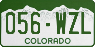CO license plate 056WZL
