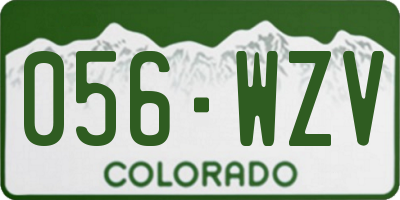 CO license plate 056WZV
