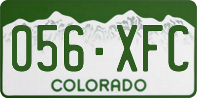CO license plate 056XFC