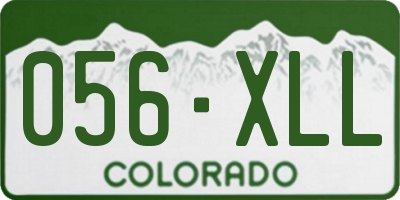 CO license plate 056XLL