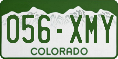 CO license plate 056XMY
