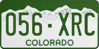 CO license plate 056XRC