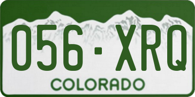 CO license plate 056XRQ