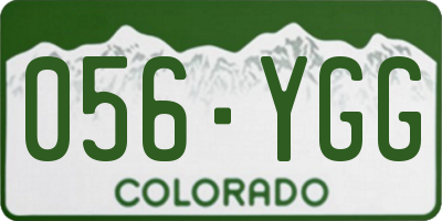 CO license plate 056YGG