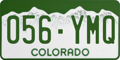 CO license plate 056YMQ