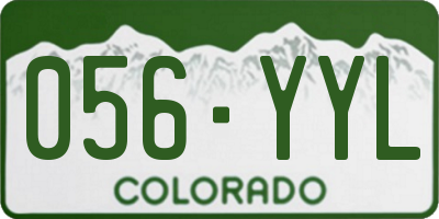CO license plate 056YYL