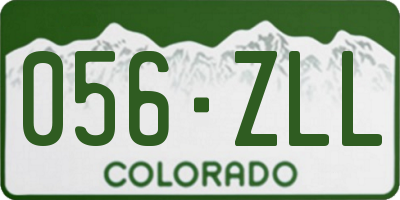 CO license plate 056ZLL