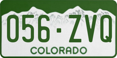 CO license plate 056ZVQ
