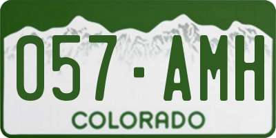 CO license plate 057AMH
