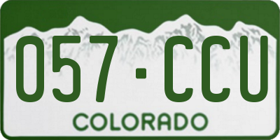 CO license plate 057CCU