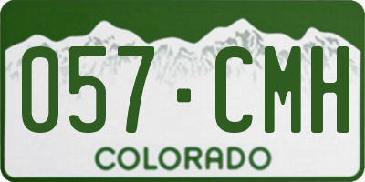 CO license plate 057CMH