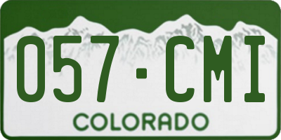 CO license plate 057CMI