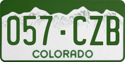 CO license plate 057CZB