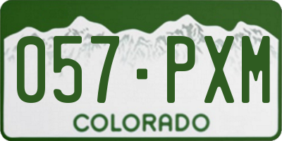 CO license plate 057PXM