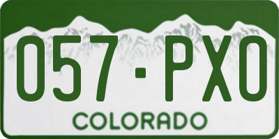 CO license plate 057PXO