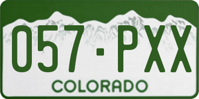 CO license plate 057PXX
