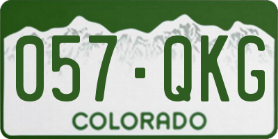 CO license plate 057QKG
