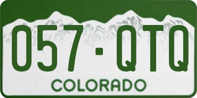 CO license plate 057QTQ